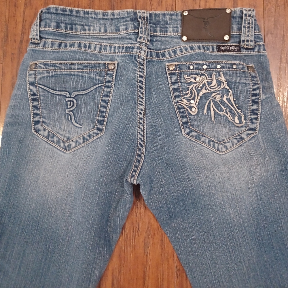 🐎Trinity Ranch Montana West Horse Jeans Size 5 Waist 29 Length 34.5